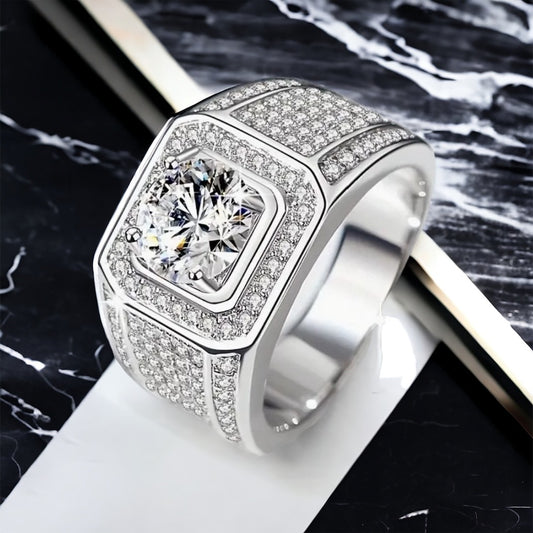 (AV) Iced-Out Diamant Ring