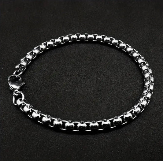 (Nr.116) Edelstahl Armband 4mm (18cm)